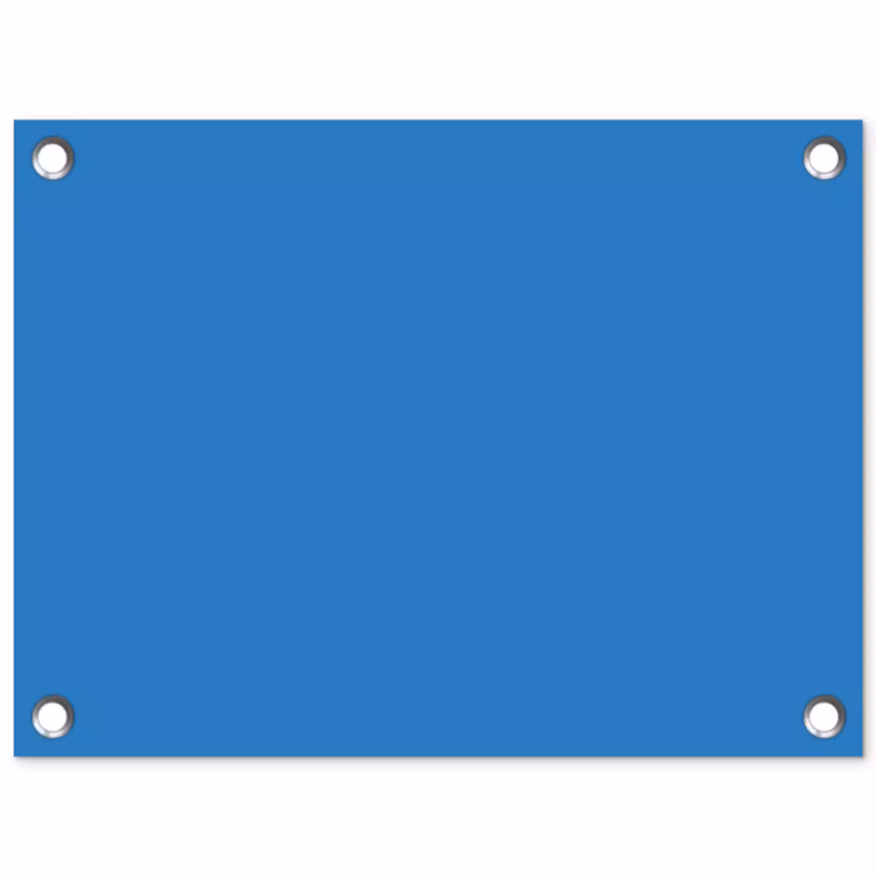 Royal - Blue - Blauw tuinposter los doek klein 239 -3d