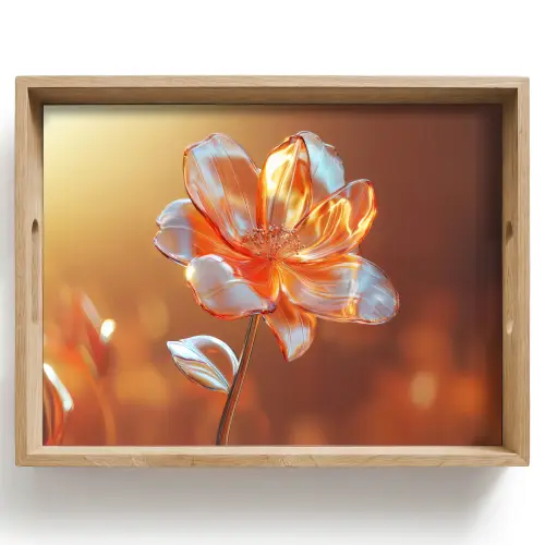 Glazen - Bloem - Zonlicht Dienblad Rechthoek middel -z3d_shopping