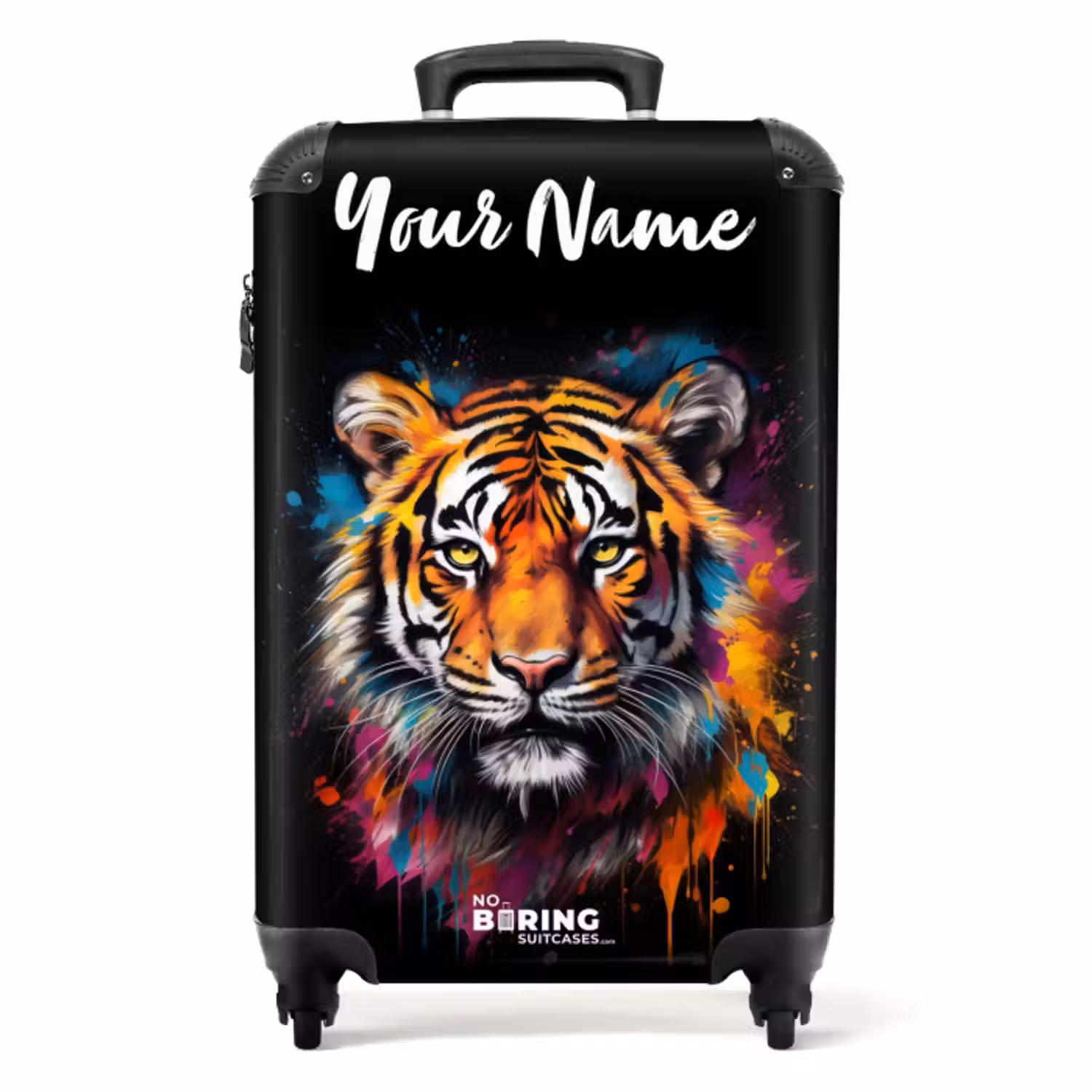 Suitcase with name - Tiger as Street Artwork