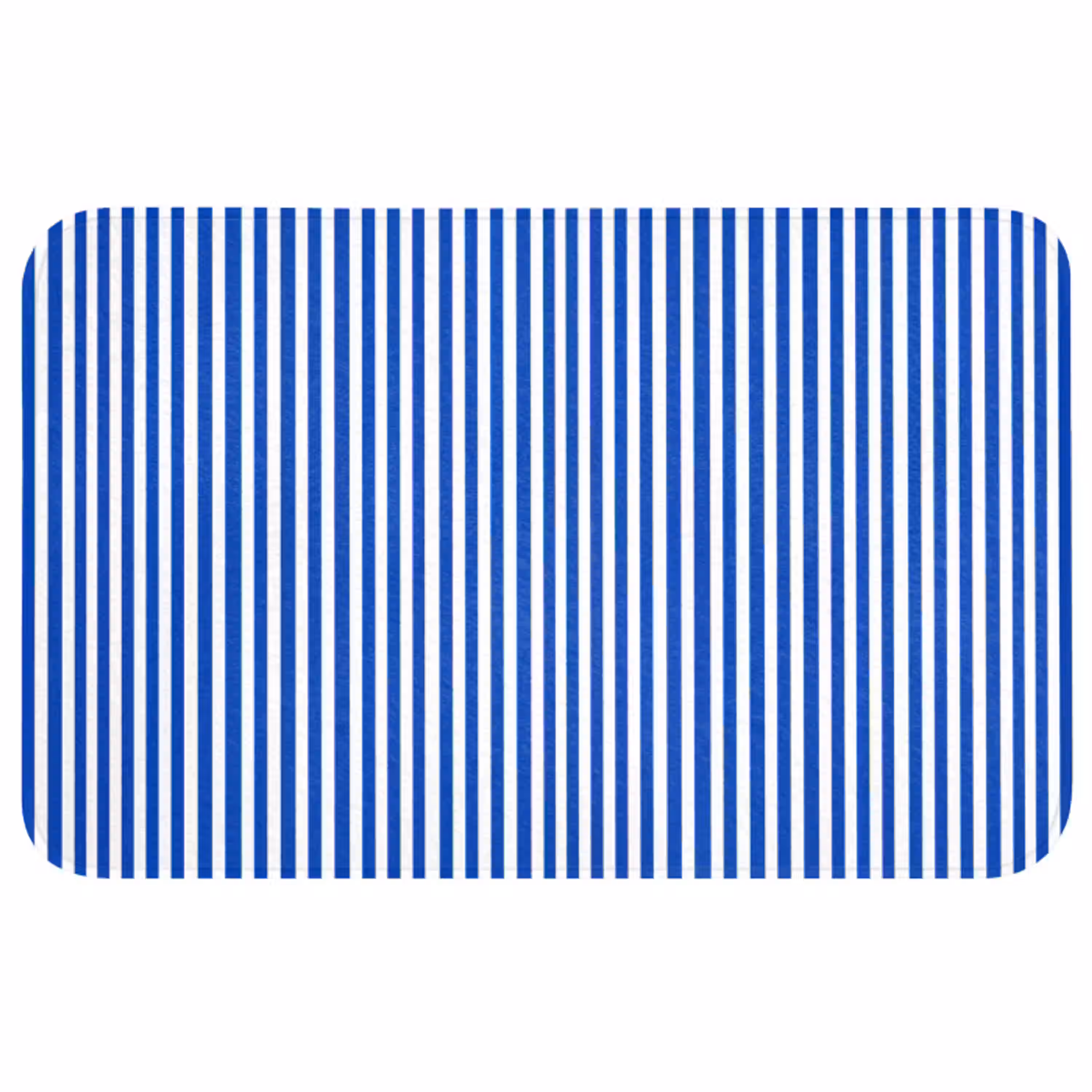 Klassiek - Strepen - Blauw Badmat middel 997 -3d