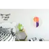 Cirkels - Abstract - Paars Wandcirkel aluminium klein -kinderkamer