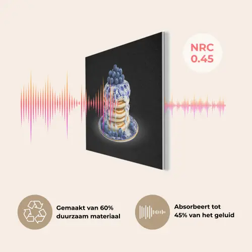 Pannenkoeken - Blauwe Bessen - Bord PET vilt klein -USP_NL