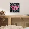 Panterprint - Zwart - Neonletters - Roze plexiglas 5mm klein -sfeer4