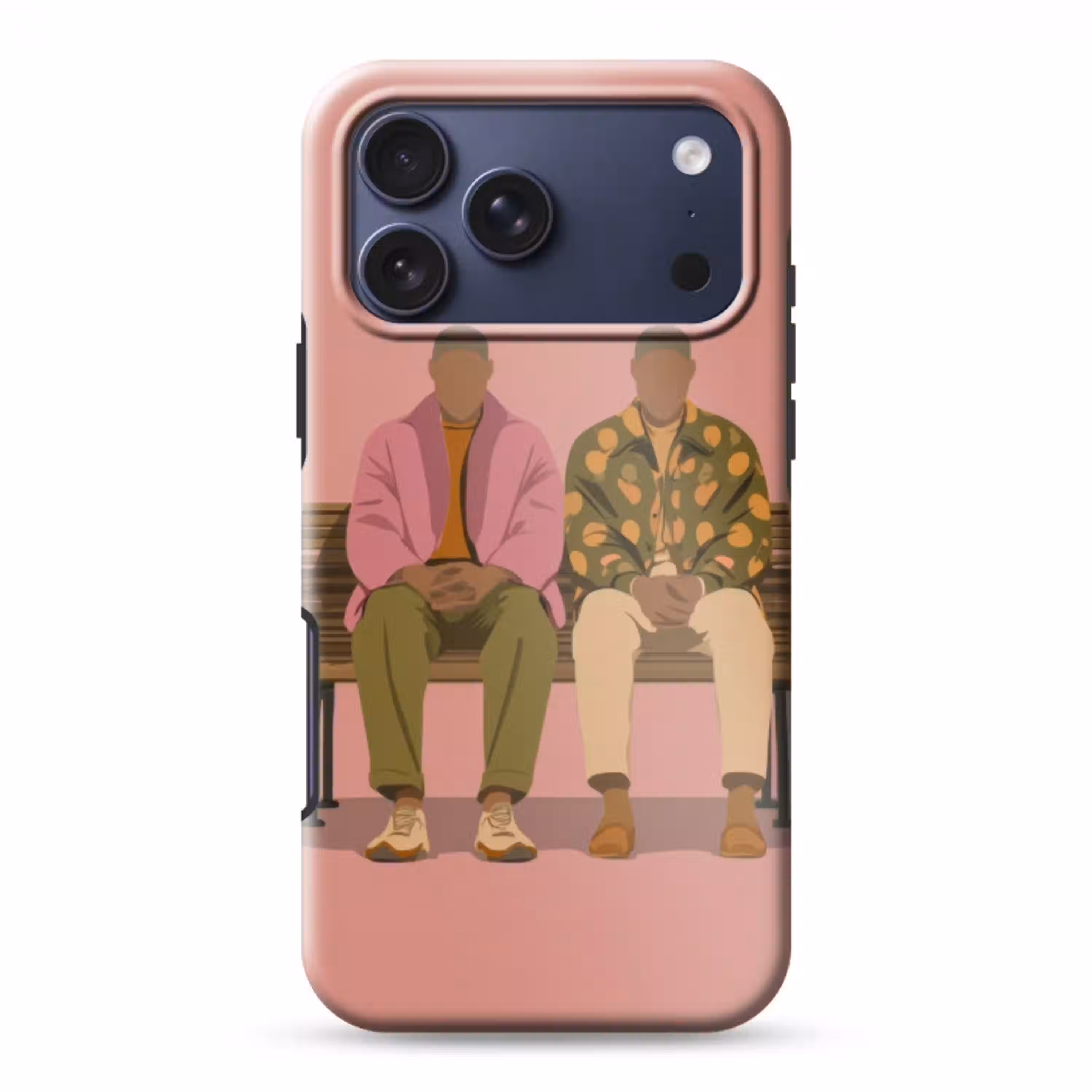 Illustratie - Bankje - Personen - Minimalistisch Toughcase MagSafe Apple iPhone 17 Pro Max klein -3d