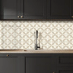 Patroon - Klassiek - Beige keuken achterwand 2 middel 871 -sfeer1