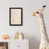 Beige - Aardspatroon fotolijst zwart zonder passe partout klein -usfeer4_kinderkamer