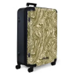 Abstract - Marmer - Groen NBS - Large koffer - Volwassenen Unisex groot -product1