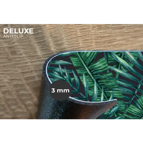 Jungle - Bladeren - Tropisch Placemat vinyl groot -closeup