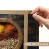 Houten - Hart - Kleurrijke - Specerijen Light Box met batterij (Wandlamp) middel -USP_websiteprintNL