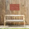 Bloemen - Print - Roze Tuinposter op houten frame 2 cm dik klein 845 -sfeer4