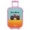 Monstertruck met Graffiti Print in het Zand Kinderkoffer - Roze klein -zz3dotto