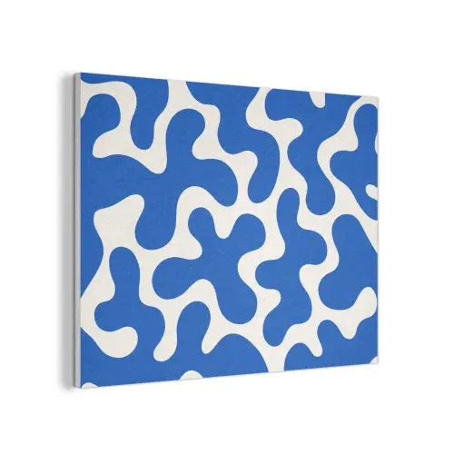 Vormen - Abstract - Blauw - Golven PET vilt klein -3d