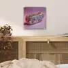 Hotdog - Steentjes - Glitters - Paars plexiglas 5mm klein -sfeer4