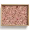 Botanisch - Bloemen - Roze Dienblad Rechthoek middel 911 -z3d_shopping