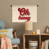 Oh honey - Rood - Schaduw Wandkleed katoen klein -wsfeer4_kind