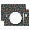 Patroon - Kerst - Symbolen - Donkerblauw Placemat vinyl groot 368 -zzsfeer2_Kitchenyeah-website
