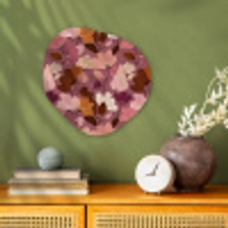 Bloem - Patroon - Roze Wandcirkel Organisch Forex 3mm klein 629 -sfeer2