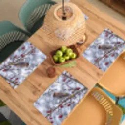 Pestvogel - Bessen - Winter - Natuur Placemat vinyl groot -zzsfeer5_Kitchenyeah-website