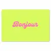 Groen - Roze bonjour - Retro Placemat vinyl groot -zzsfeer1_Kitchenyeah-website