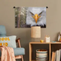 Amerikaans - Zeearend - Portret - Geel Wandkleed katoen klein -wsfeer4_kind