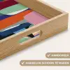 Vormen - Ritmisch - Kleuren - Abstract Dienblad Rechthoek middel -USP_HandgreepNL