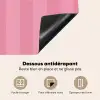 Roze - Gestreept - Belle Inductie beschermer vinyl 3mm middel -usfeer4_FR
