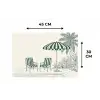 Terras - Illustratie - Groen Placemat vinyl groot -specs