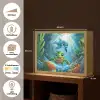Schildpad - Dolfijn - Oceaan Light Box met batterij (Wandlamp kind) middel -USP_websiteoverzichtNL