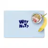 Why not - Blauw - Licht blauw - Quote Placemat vinyl groot -zzzproduct_Kitchenyeah-website