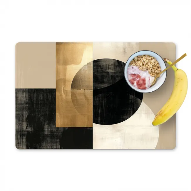 Harmonie in Vier Delen Placemat vinyl groot -zzzproduct_Kitchenyeah-website