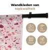Terrazzo - Patroon - Roze Wandkleed katoen klein 269 -sfeer2