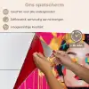 Vrouw - Abstract - Kleurrijk keuken achterwand spatscherm klein -spatscherm_NL