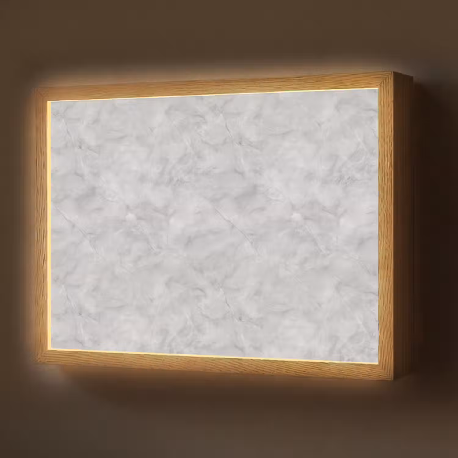 Lightbox - Wandlamp - Grijs - Marmer - Mat