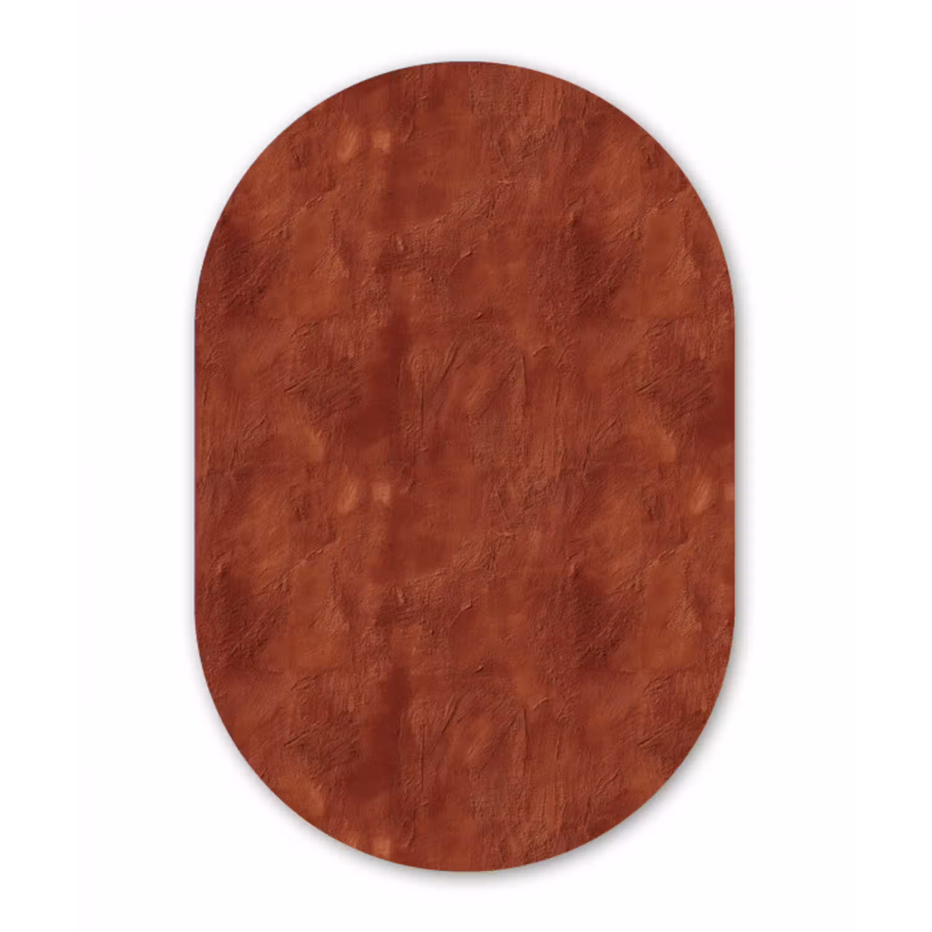 Stucwerk - Textuur  - Terracotta Wandcirkel Ovaal Aluminium middel 839 -3d