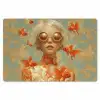 Goudvissen - Oranje - Vrouw - Blond Placemat vinyl groot -zzsfeer1_Kitchenyeah-website