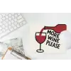 Wijnfles - Quote - Rood - Glas muismat rubber klein -witbureau