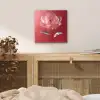 Sierlijk - Bloem - Roze - Glazen aluminium wit klein -sfeer3
