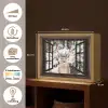 Hert - Sneeuw - Winter - Bos - Dieren - Doorkijk Light Box met batterij (Wandlamp) middel -USP_websiteoverzichtNL