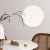 Patroon - Geometrie - Design - Pastel Wandcirkel kunststof plaat 5mm dik klein 188 -sfeer4