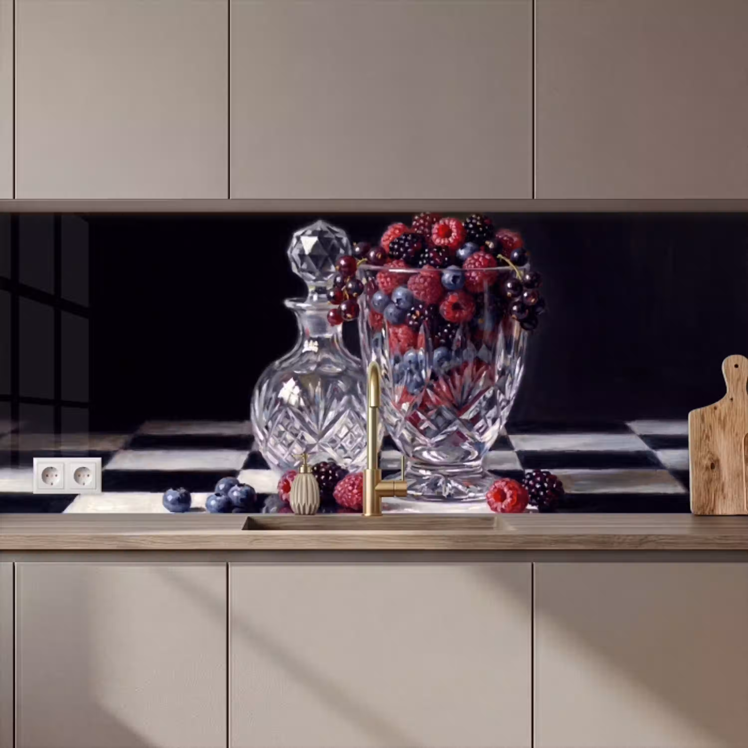 Bessen - Kristal - Stilleven keuken achterwand 2 middel zz_3dshopping