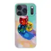 Dobbelstenen - Kleurrijk - Getallen - Stipjes Telefoonhoesje iPhone 17 Pro klein -3d