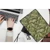 Bladeren - Modern - Groen laptophoes neopreen klein 279 -bureau