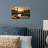 Beer - water - Bos - Ochtendlicht poster papier klein -sfeer2