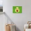 Avocado - Groen - Speels tuinposter los doek klein -sfeer8