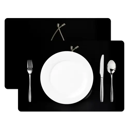 Kersen - Delfts blauw - Fruit Placemat vinyl groot -zzsfeer2_Kitchenyeah-website