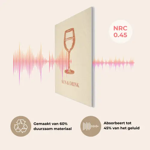 Wijn - Zomer - Quote - Oranje PET vilt klein -USP_NL