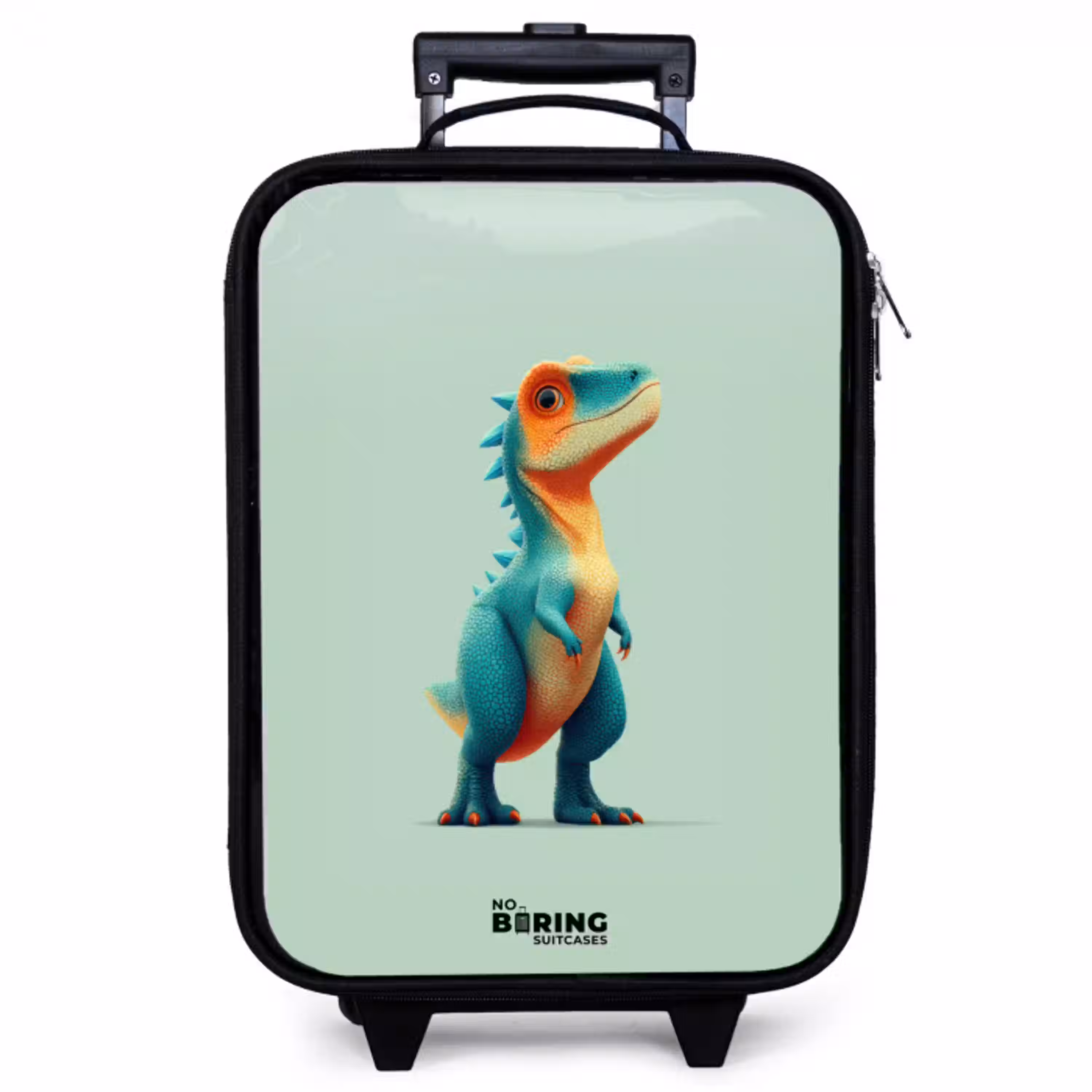 Dino - Dier - Groen - Oranje Kinderkoffer - Zwart klein -zzz_website3d