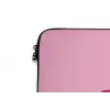Toedeloe - Roze - Minimalistisch laptophoes neopreen klein -detail