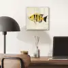 Geel - Vis - Strepen - Tropisch plexiglas 5mm klein -sfeer6