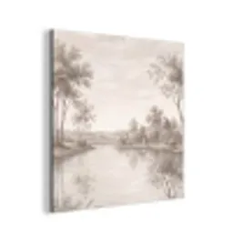Terras - Water - Natuur - Landschap aluminium wit klein -3d